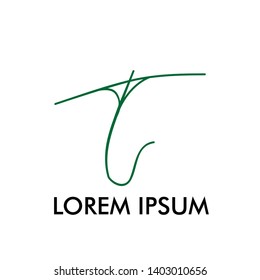 T initial letter for name of business or fashion company