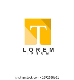 T initial logo icon designs vector template for business and company