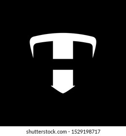 T initial security logo design