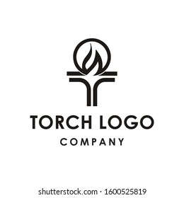 T initial vector for Torch logo design inspiration
