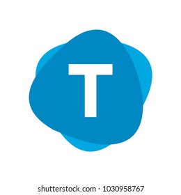 T Initials triangel background alphabet