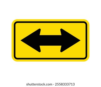 T Intersection Warning Sign Featuring a Yellow Diamond Shape with Black T Symbol, Indicating an Upcoming T Intersection, Available as a Vector File