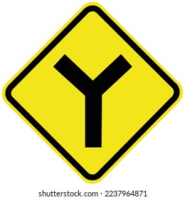 T intersection. Y bifurcation. Traffic signs used in Brazil. It is the Official listing, valid for the Exams. Regulatory Signaling. CTB