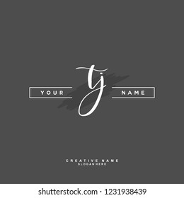T J TJ Initial logo template vector