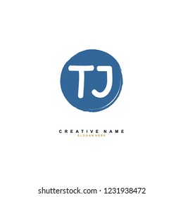 T J TJ Initial logo template vector