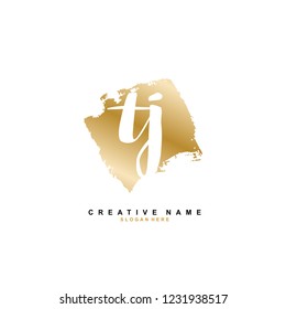 T J TJ Initial logo template vector