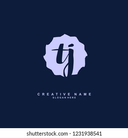 T J TJ Initial logo template vector