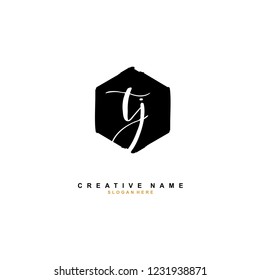 T J TJ Initial logo template vector