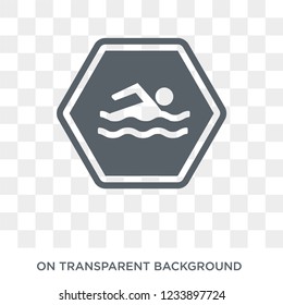 T junction sign icon. Trendy flat vector T junction sign icon on transparent background from traffic sign collection. 