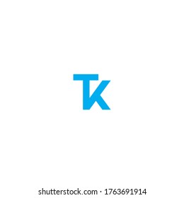 T K letter logo vector design