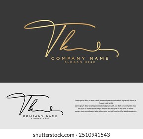 T K TK initial handwriting signature logo
