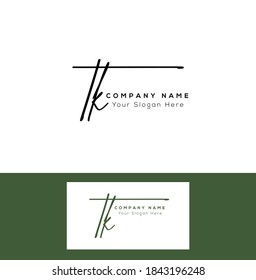 T K TK Initial letter handwriting and signature logo. Beauty vector initial logo .Fashion, boutique, floral and botanical