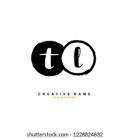 T L TL Initial logo template vector