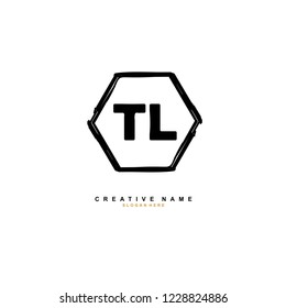 T L TL Initial logo template vector