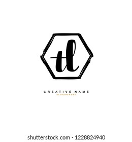 T L TL Initial logo template vector