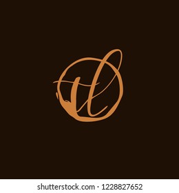 T L TL Initial logo template vector
