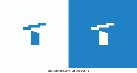 The T ladder logo design is unique and professional