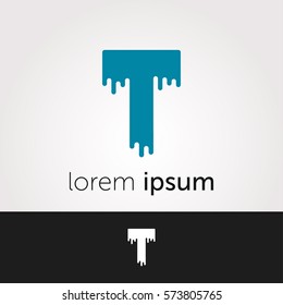 T Letter Abstract Vector Logo Design Template. Creative Typographic Concept Icon
