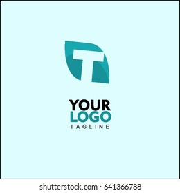 T Letter with Arrow Faster Logo Template vector icon illustration design