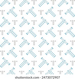 T letter athletic trendy multicolor repeating pattern vector illustration background design