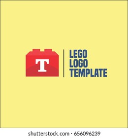 T Letter Block Game Logo. Brand identity design.