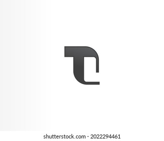 T Letter concept logo design icon