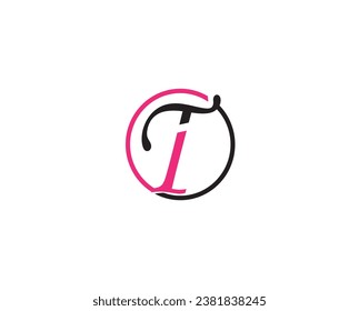 T letter creative logo design element