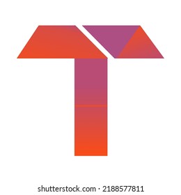 T letter design logo vector easy use