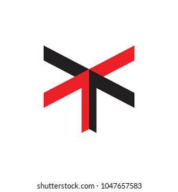 T letter with direction arrow logo design