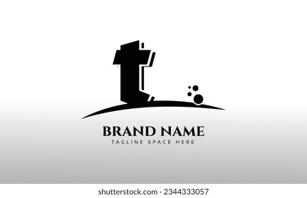 T letter initial logo design templates