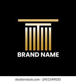 T letter initial logo design