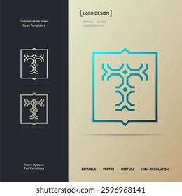T letter Law firm logo. scale of justice icon. Corporate lawyer symbol. Gradient Luxury Modern attorney business sign. Legal advocate emblem. Vector illustration.