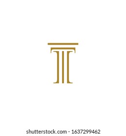 T letter law logo template vector icon design