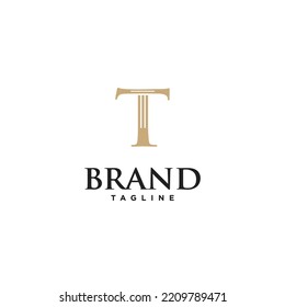 T Letter Law Premium Vector logo icon vector Template
