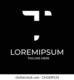 Logotipo T Letter Linked Luxury Premium