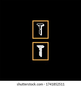 T letter logo abstract design