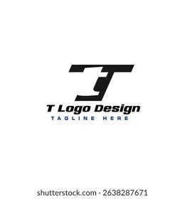 T Letter Logo For Business And Company Identity.

