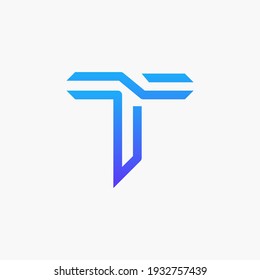 t shape logo