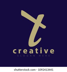 t letter logo creative 