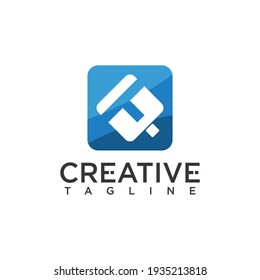 T letter logo creative design vector