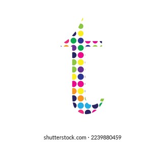 plantilla de vector de diseño creativo del logotipo de letra t