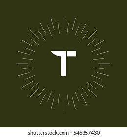 T letter logo design