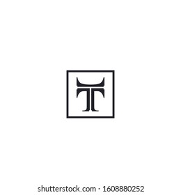 T letter logo design concept.