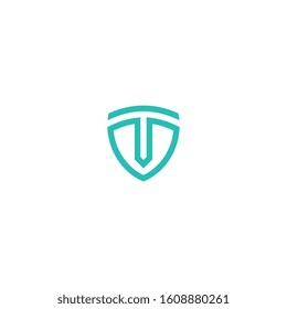 T letter logo design concept.