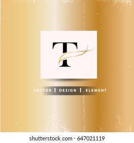 T Letter Logo Design Concept