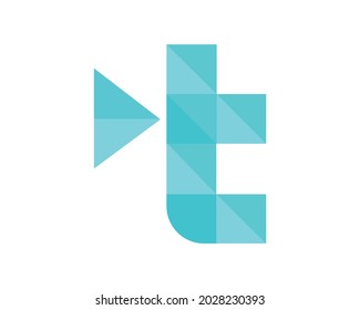 T Letter Logo Design Creative Modern Vector Illustration.