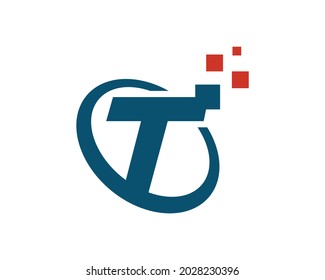 T Letter Logo Design Creative Modern Vector Illustration.