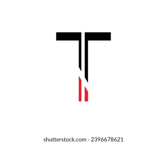 T letter logo design element