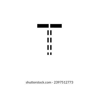 elemento de diseño del logotipo de letra T