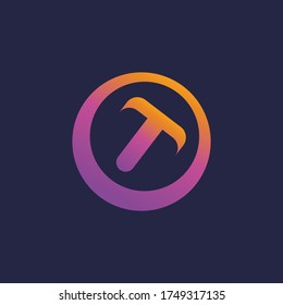 t letter logo design, t icon, letter logo template